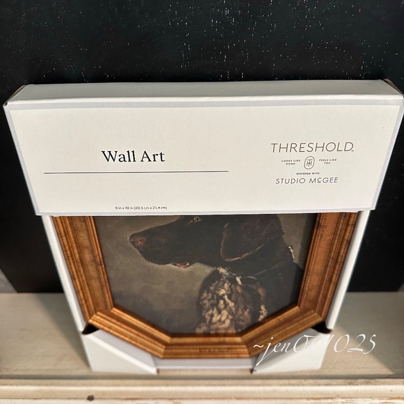 8"x10" Pointer Dog Portrait Framed Art - Threshold Studio McGee - Picture 6 of 6